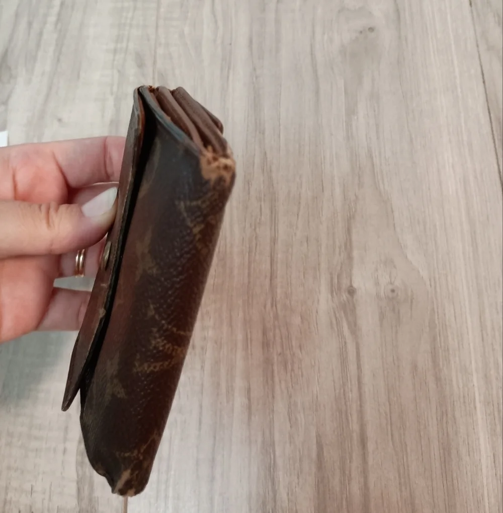 Louis Vuitton Bi-Fold Wallet Purse Monogram PVC Leather